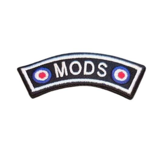 MODS Rank Style Embroidered Iron Sew On Patch