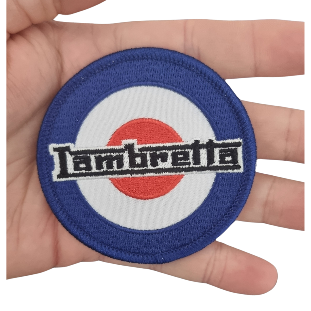 Lambretta MOD Target Embroidered Iron Sew On Patch