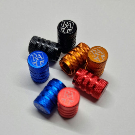 Metal Royal Alloy Coloured Dust Caps (PAIR)