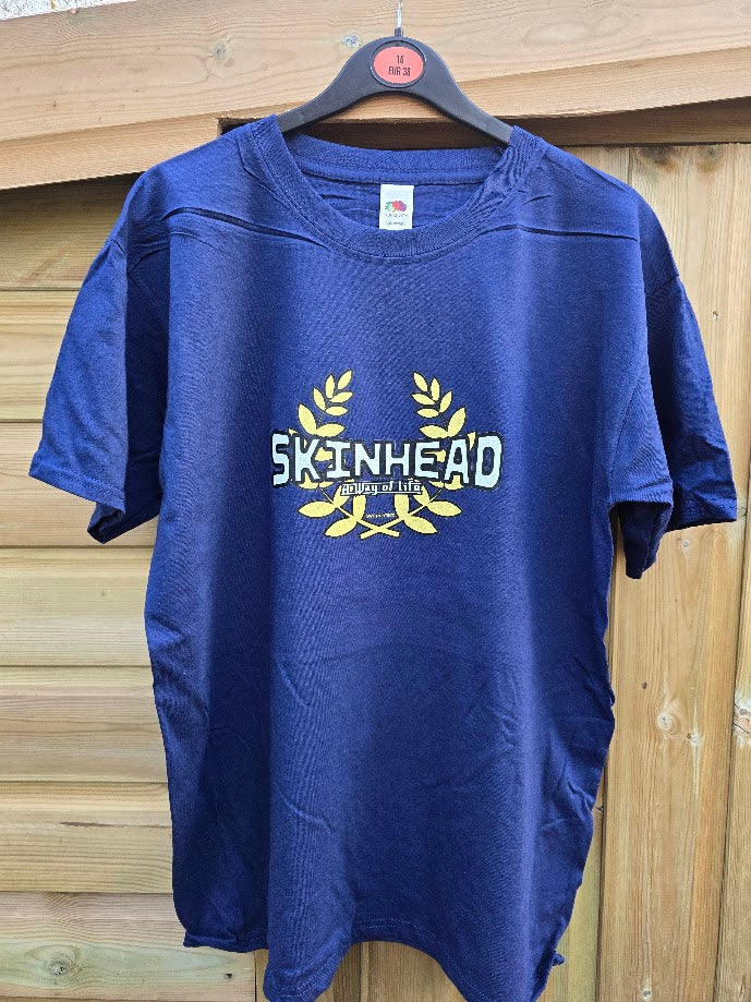 Skinhead A Way Of Life Laurel Gold T-Shirt - SALE