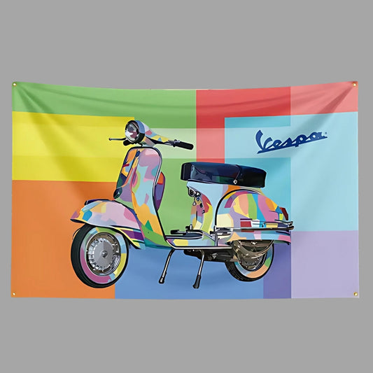 Italienische Vespa-Flagge, 90 x 150 cm