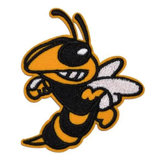 Angry Wasp Vespa Scooter Embroidered Patch