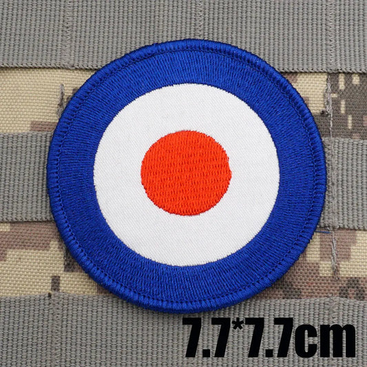 MOD Round Target Embroidered Patch - Velcro Backing