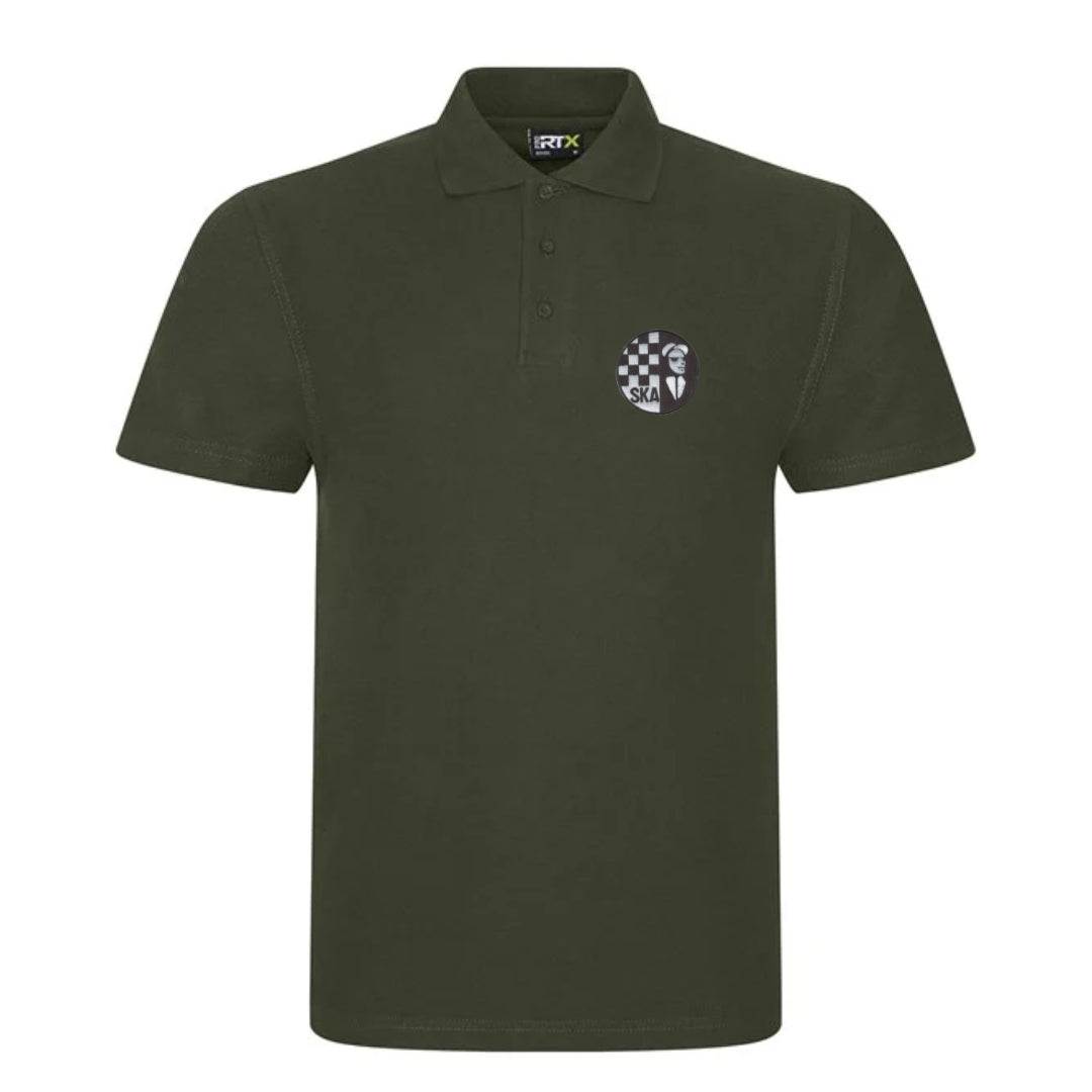 SKA 2Tone - Short Sleeve Polo Shirt - Khaki