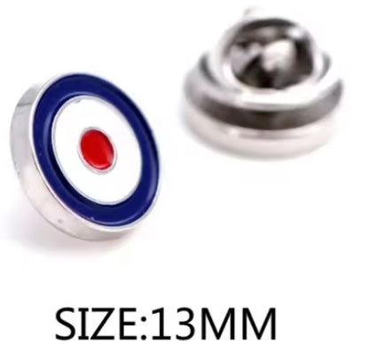 Piccolo distintivo spilla da bavero Mod Target Mods Scooter